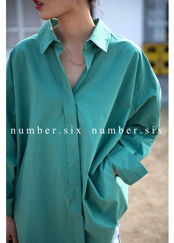 New year in early spring! [numbersix] basic loose Vintage shirt a6310# LSW