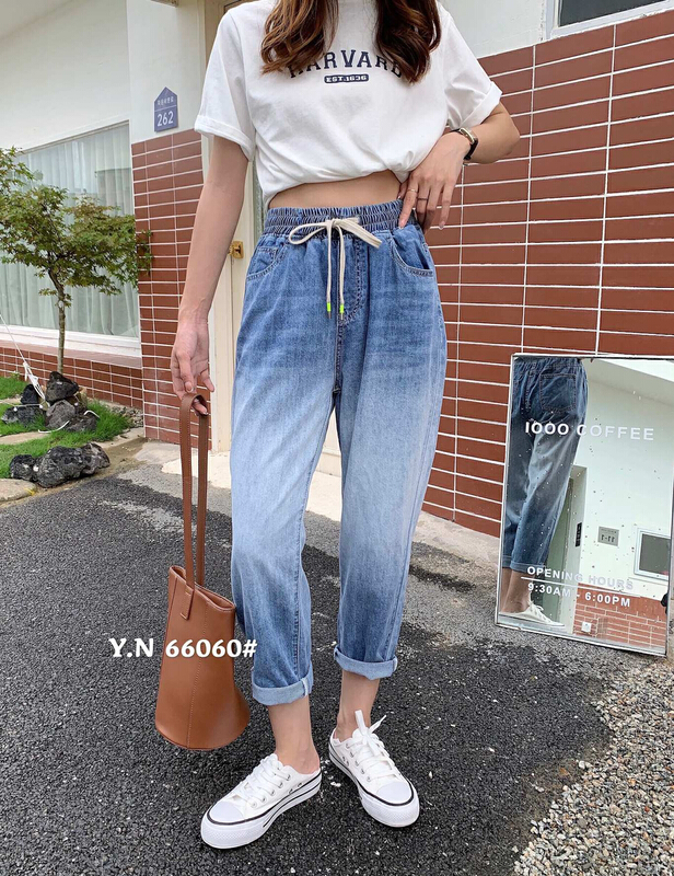 [Yinuo Yinuo jeans] Harlan fashion versatile jeans 6060# ZSY