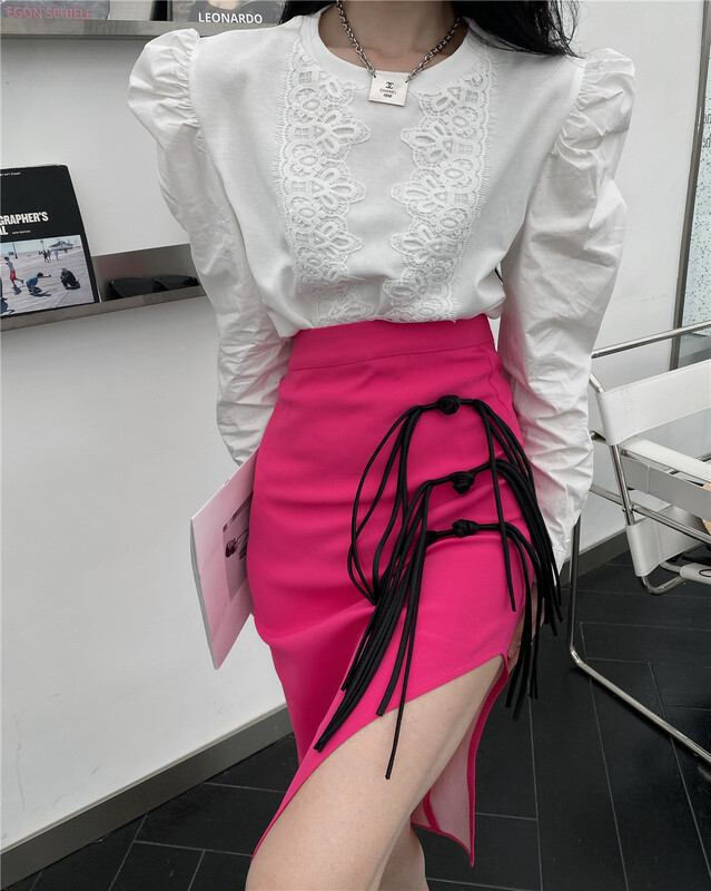 goods in stock! New year in early spring! [web sensing] fashion slim, medium and long small design skirt (excluding top) a851# ozq