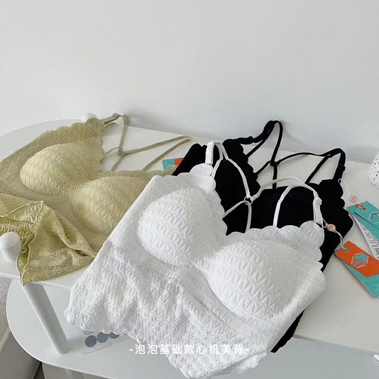 [KD] pure and versatile suspender cross style lightweight breathable beautiful back underwear 528# hjy