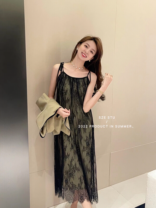 [Sze] perspective sexy lace suspender dress 90502# zxx