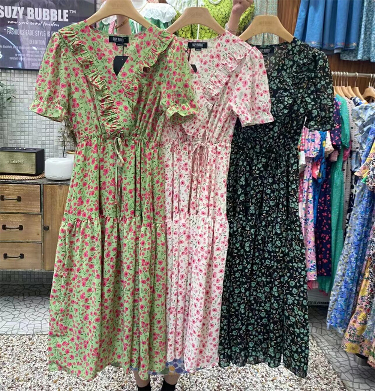 New in early summer! [N21] Korean floral fashion dress 1808# WPL