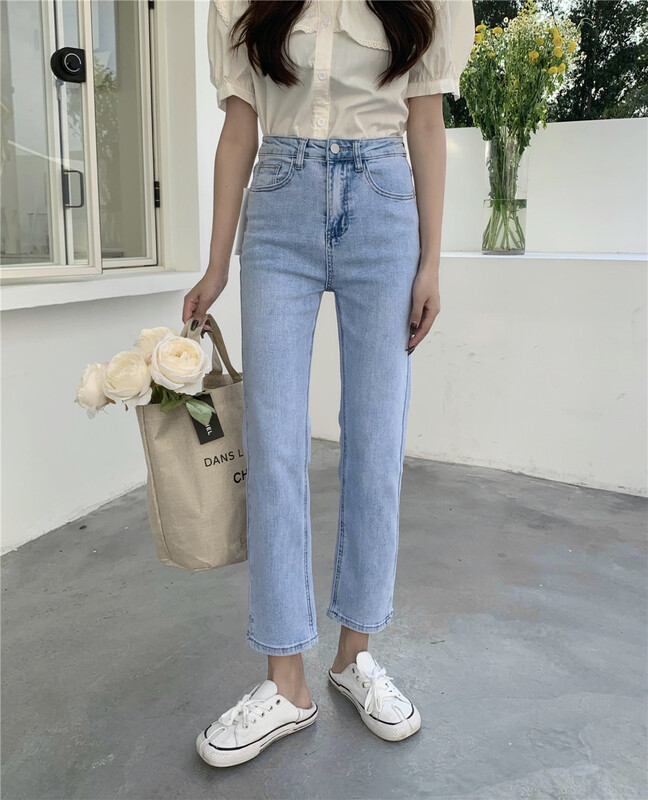 New in early summer! [speed cow] one button versatile nine point jeans 5212# ZZL