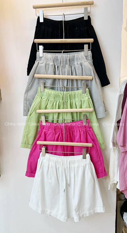 New in early summer! [Yi Jia Yi] loose, simple and versatile high waist casual shorts k318# cqw