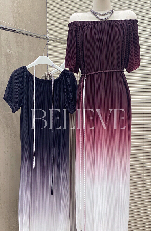 [believe] elegant, fashionable, slim and comfortable dress (with waist rope) (dress only) bl8856# cqw