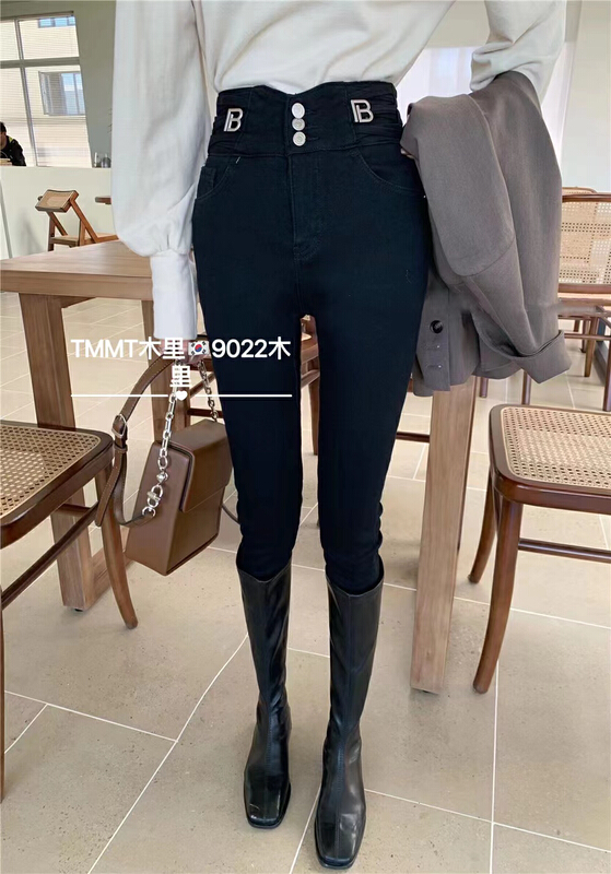 goods in stock! [Jiajia Muli] slim little foot fashion jeans t9022# L