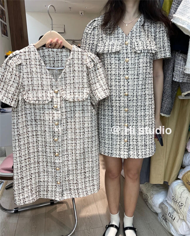 [hi] temperament small fragrance straight dress 5166# hjy