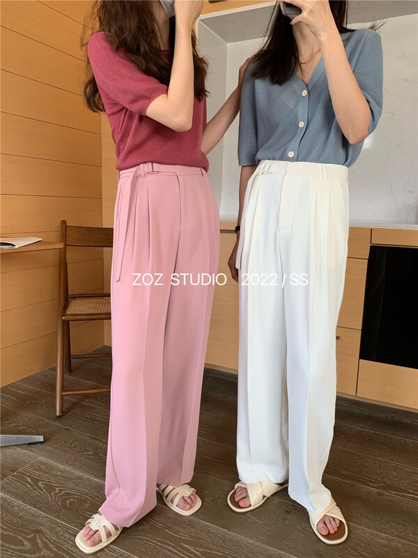 [ZOZ] Korean high waist comfortable trousers 022043# L