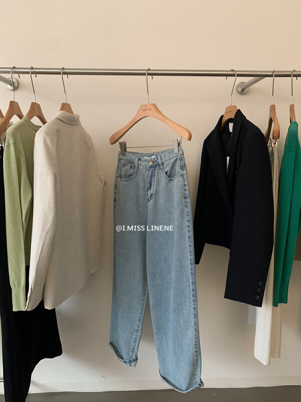 New year in early spring! [Imiss] versatile light color loose and simple jeans cx7917# LSW
