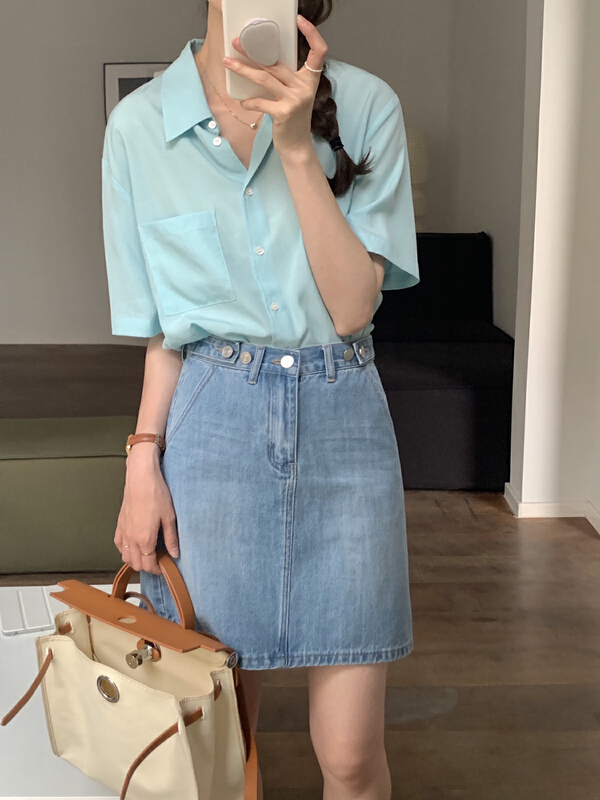 New in early summer! [T.G] Korean versatile slim fit skirt 17208# cqw