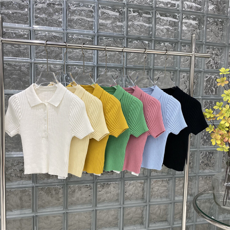 Cxdhh / new in early spring! [strict selection - planting grass and trees] Korean polo collar clean short sleeve T-shirt xc21-15154-a# jhy