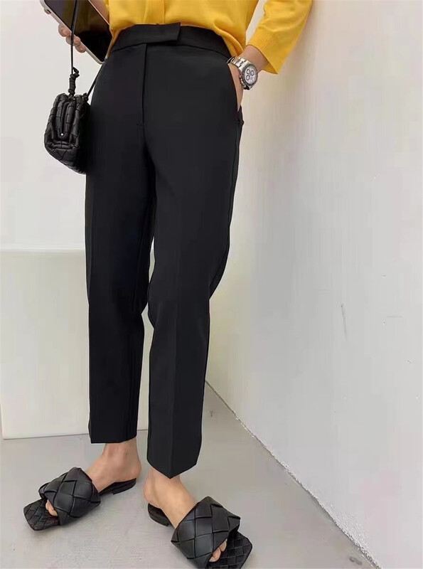 goods in stock! [Wuzhi] Korean thin side slit trousers 77036# XJ