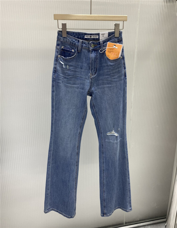 [SMX] Korean casual ripped jeans 66769# XJ