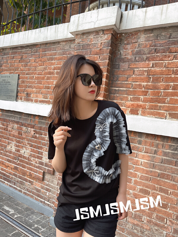 [JSM] heavy industry mesh love loose short sleeve T-shirt 8876# LSL
