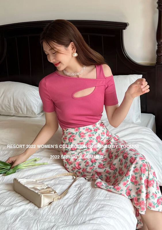 New in early summer! [yoomini] simple and versatile fashion short sleeve T-shirt x12760# WPL