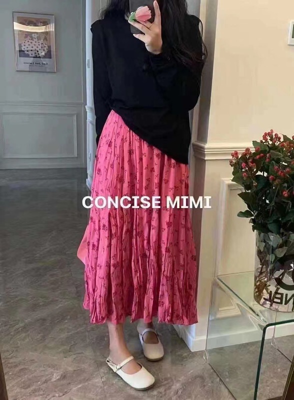 [goblin] Korean version broken flower slim skirt 9287# lwy