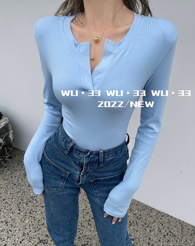 現貨!早春上新！【WU.33】韓版百搭時尚小衫  2253#  WTT