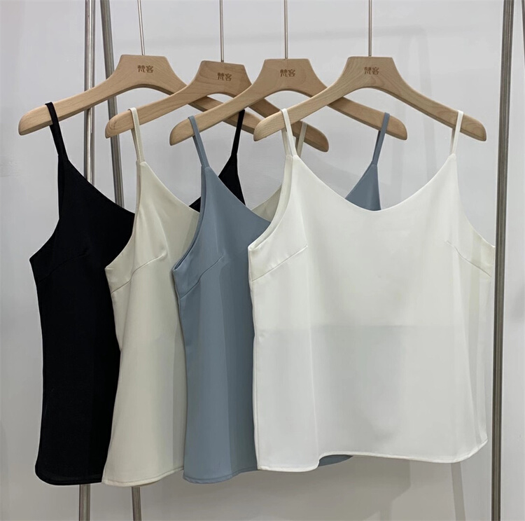 goods in stock! New year in early spring! [Fanke] simple and versatile Chiffon suspender vest 82008# XJ
