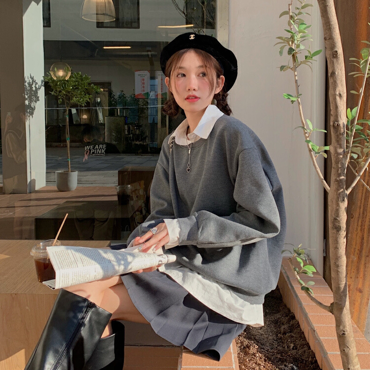goods in stock! New year in early spring! [timely rain] Hanfeng Street casual sweater 74258# jhy