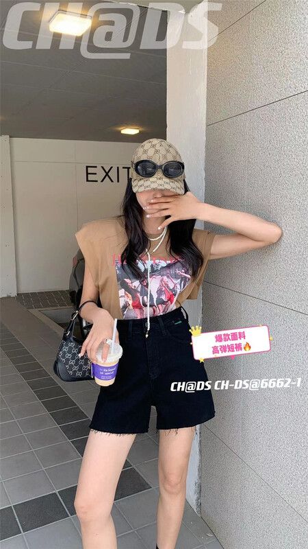 Live 104! [Dishan / amx] casual and versatile comfortable denim shorts 6662-1# XYY