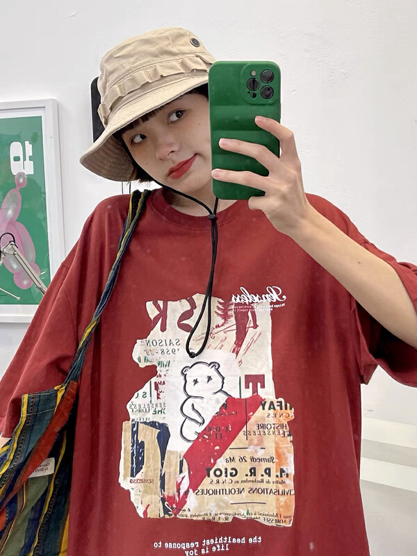 [lab eeda] American retro versatile short sleeve T-shirt 3020# ozq