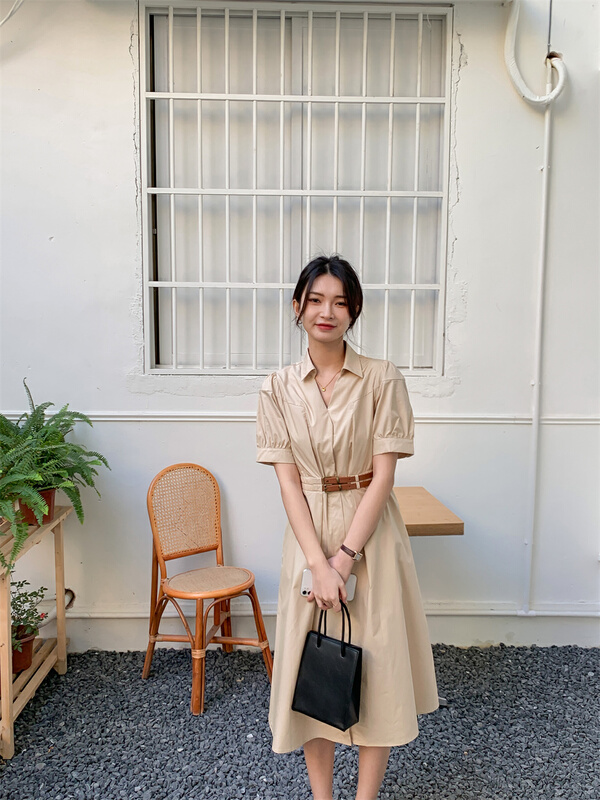 初夏上新!【WOO WOO SHOP】韓版時尚氣質連衣裙  32836#  WPL