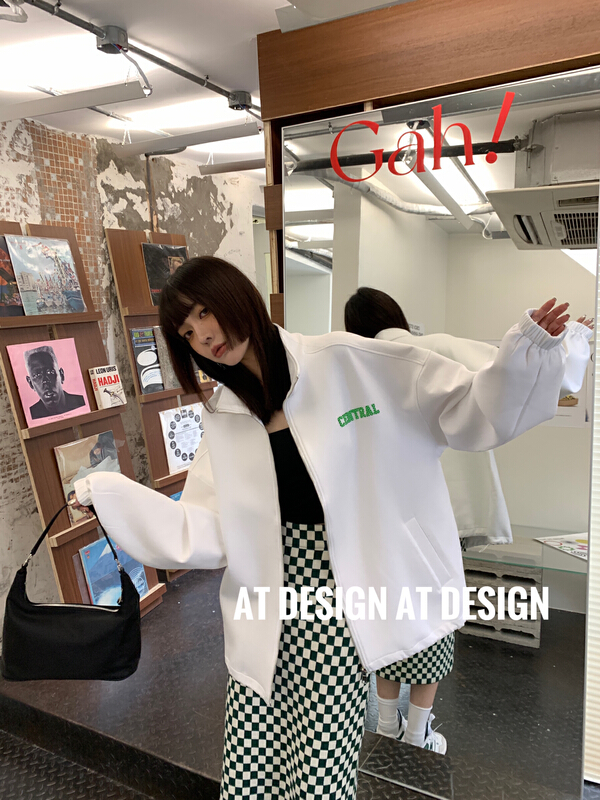 New year in early spring! Casual coat with zipper [LSAT # L # short]