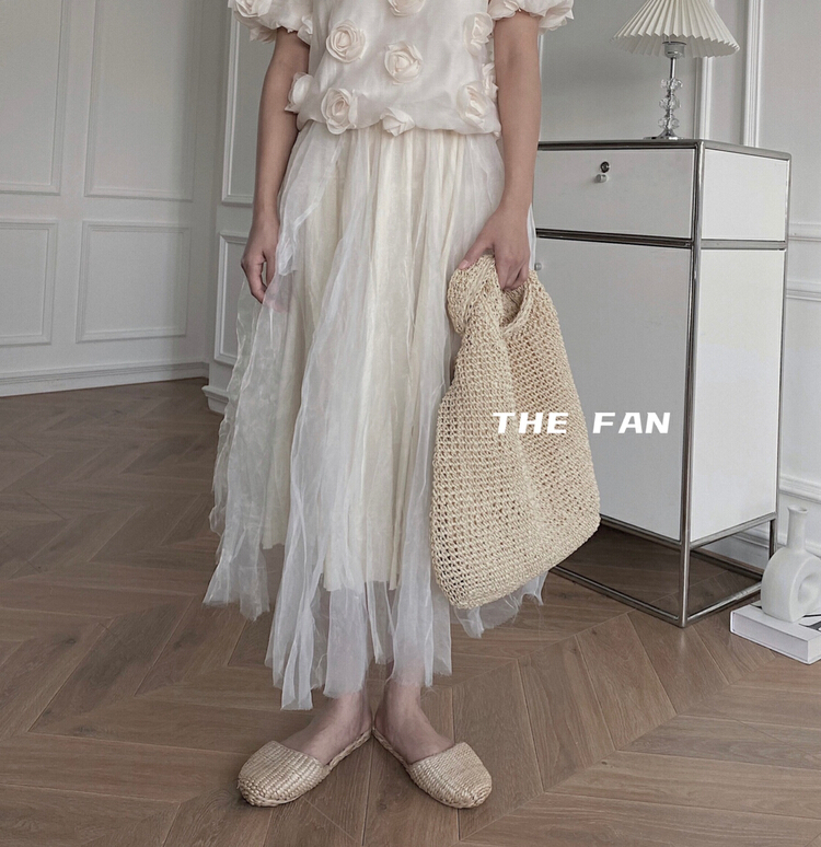 goods in stock! New year in early spring! [the fan] elastic waist irregular skirt 96332# zxx