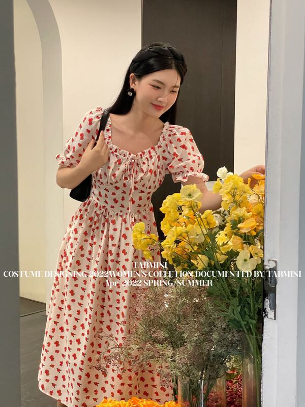 [tabmini] floral versatile dress x19636-g# WPL