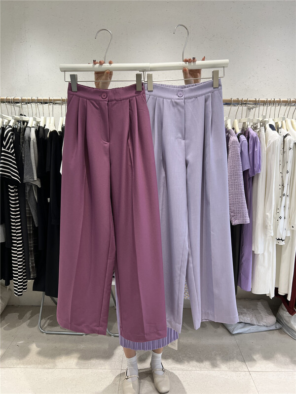 New in early summer! [TP. Master] Korean wide leg pure color minimalist casual pants 9993# zxx