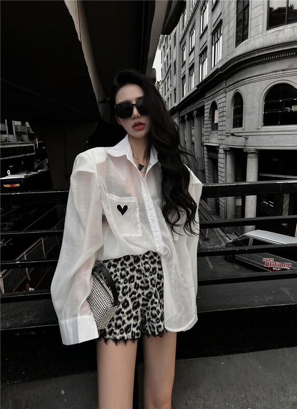 New in early summer! [web sensing] personalized leopard print casual shorts a938# ozq