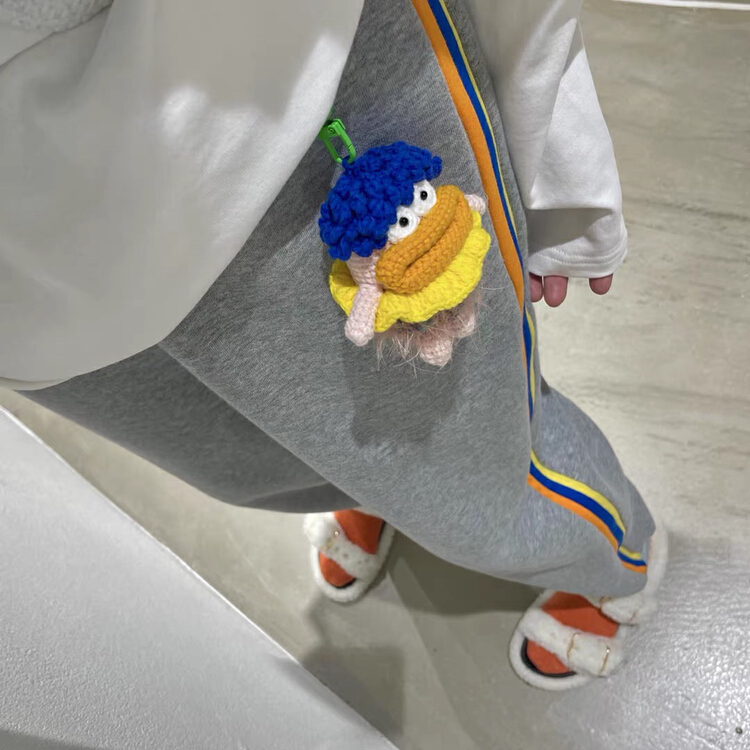 New year in early spring! [tagkita] Korean pure color casual pants (with detachable doll) 2138# ozq