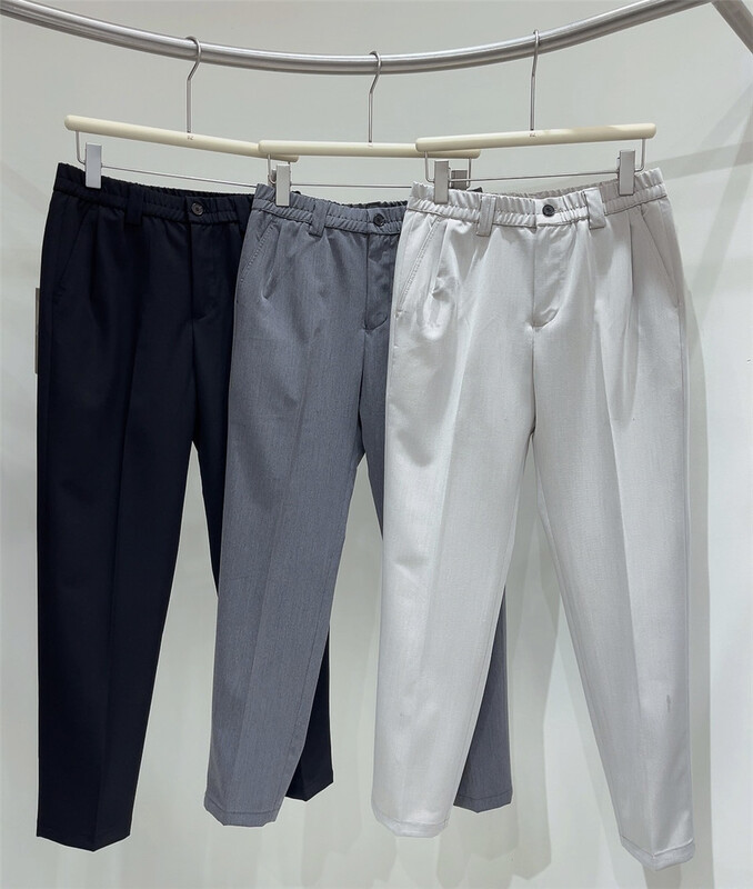goods in stock! New in early summer! [small ares] comfortable and versatile single button elastic waist casual pants 8809# ZZL