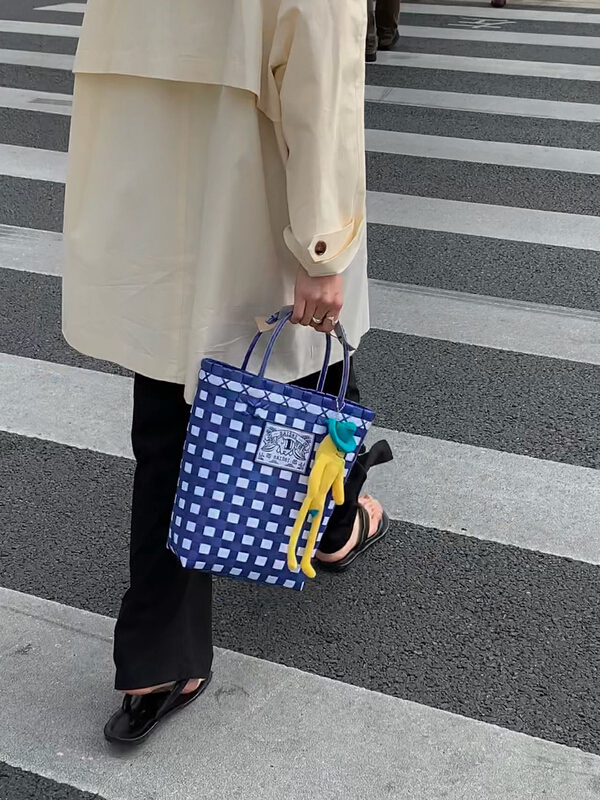 goods in stock! New year in early spring! [Gabrielle] bucket woven handbag (without doll) w0049# zxl