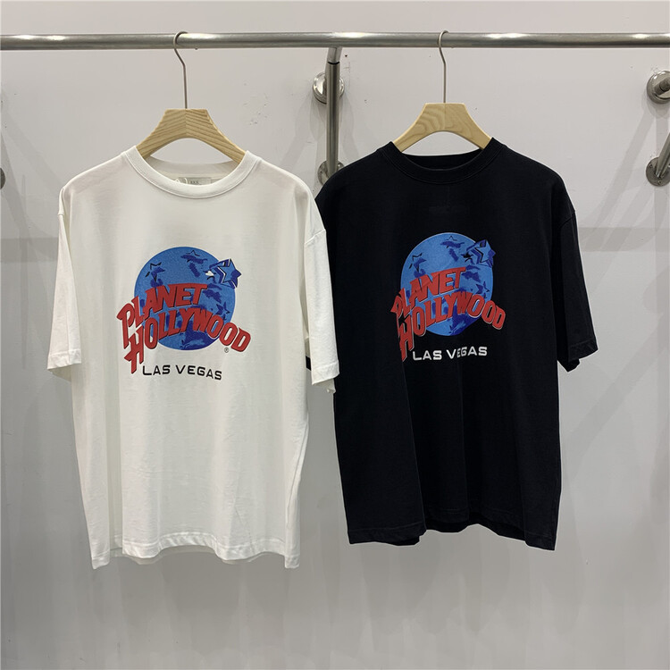 [RKK] crew neck versatile print short sleeve T-shirt t255# ZZL