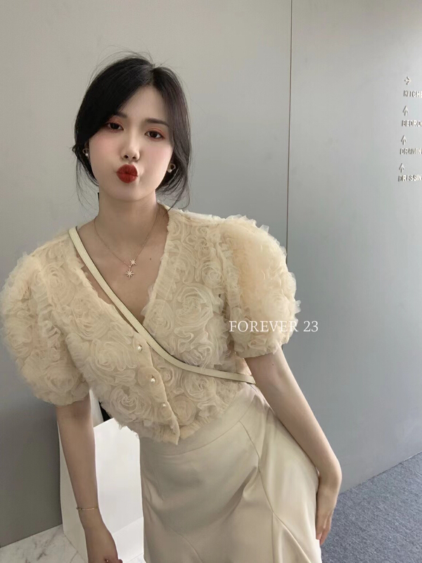 New year in early spring! [forever23] sweet, gentle and versatile shirt 711# hjy