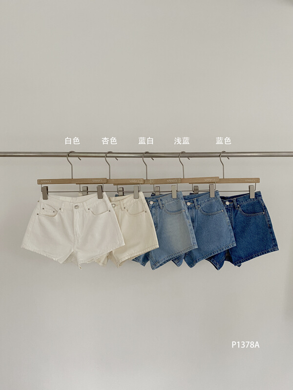 [simnice] Korean casual skinny denim shorts p1378a# cqw