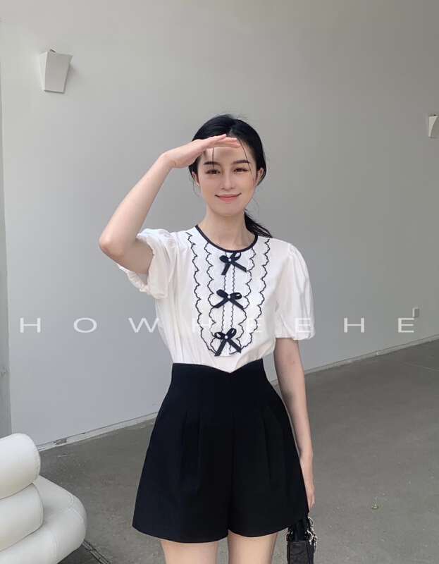 【秀熙熙】別致百搭時尚小衫  9097#  ZXX