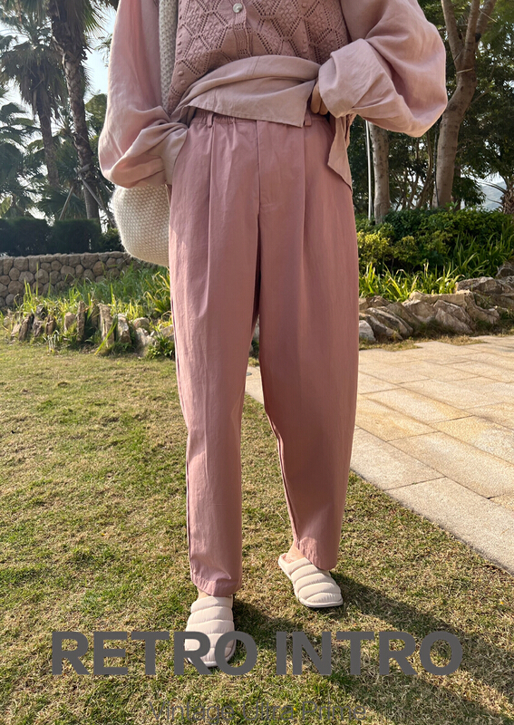 New year in early spring! [Rin] simple solid color versatile casual pants r20936# cqw
