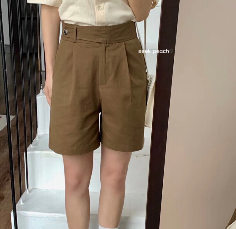 [seek peach] high waist slim lady casual shorts 5110# ll