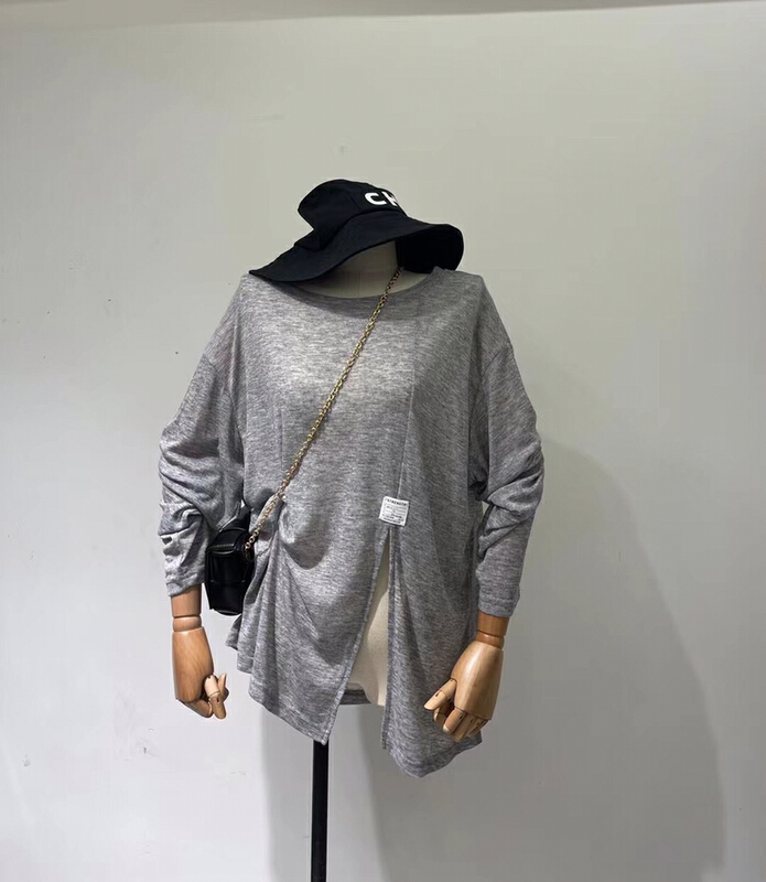 goods in stock! [US] crew neck loose and versatile long sleeve T-shirt f97# XYY