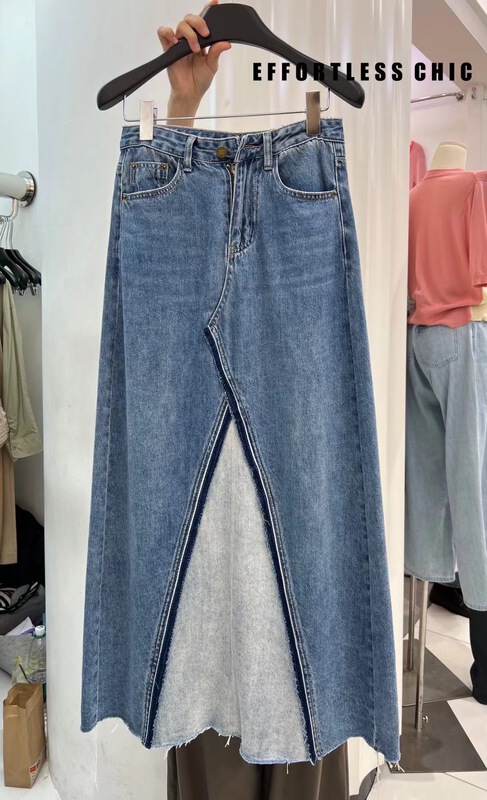 [effortless chic] splicing fashion versatile skirt ys1-9191# XYJ