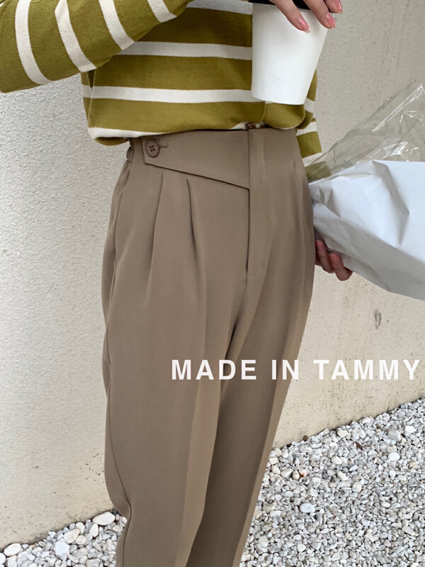 goods in stock! New year in early spring! [Tammy] versatile and simple urban commuter pants 50828# L