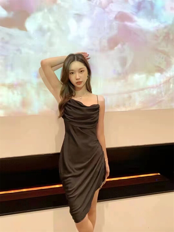 New in early summer! [Yandian] Korean slim suspender dress 3145# JJ