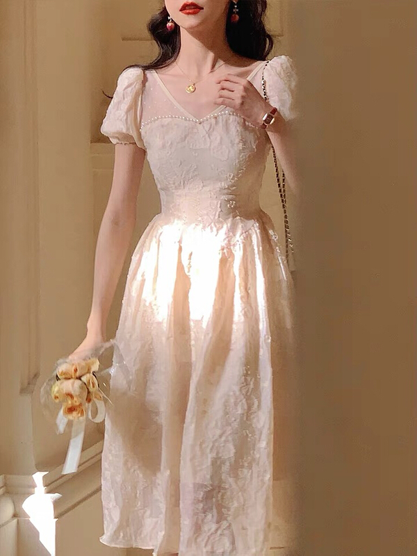 [L.L studio] French retro fashion dress 77145# PCZ