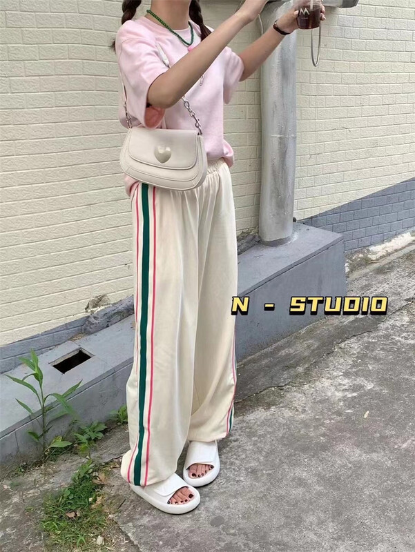 【N】 Korean side webbing Leggings 0778# WTT