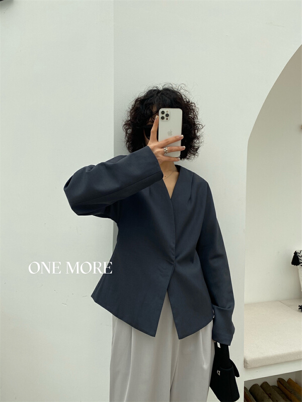 New year in early spring! [one more] minimalist waist width suit 22001# XYJ