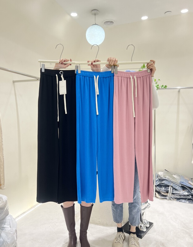 New in early summer! [cuvvi] elastic waist versatile slim casual pants 50641# LSL