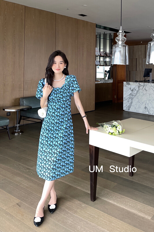 [um micron] elegant floral dress 88292# hjy