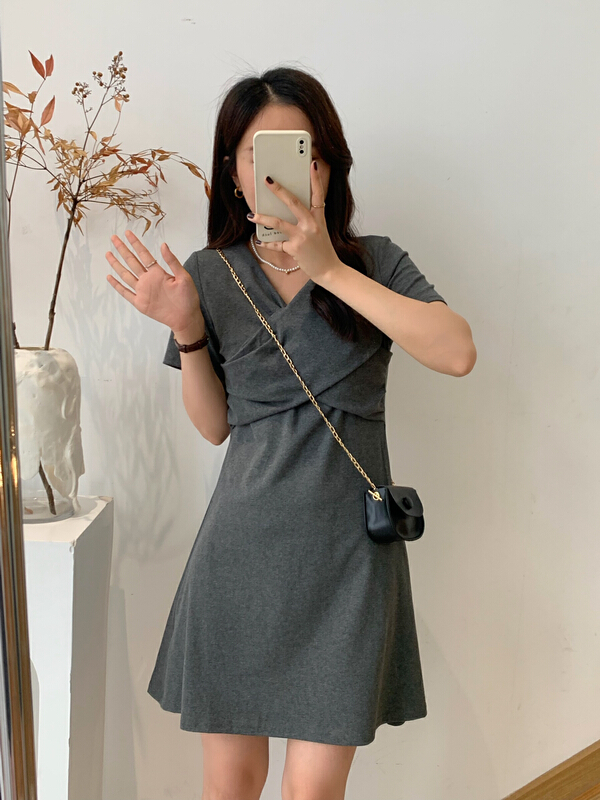 [victory. 2] Korean fashion slim cross dress v206# WPL
